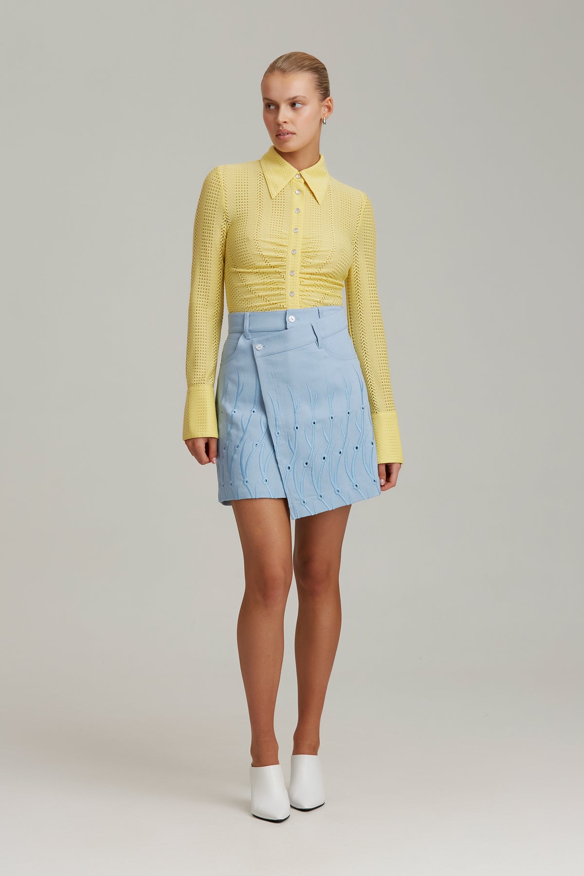 C/MEO Collective - Persuasive Skirt - Duck Egg