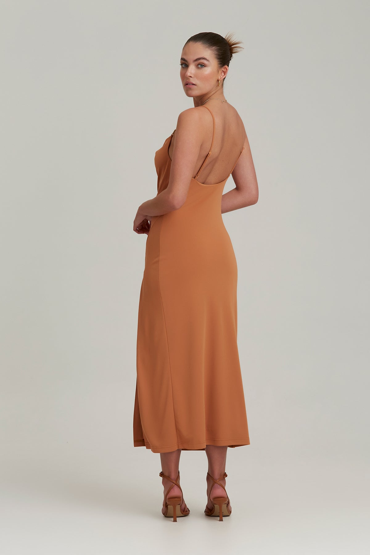 Finders - Lena Midi Dress - Rust