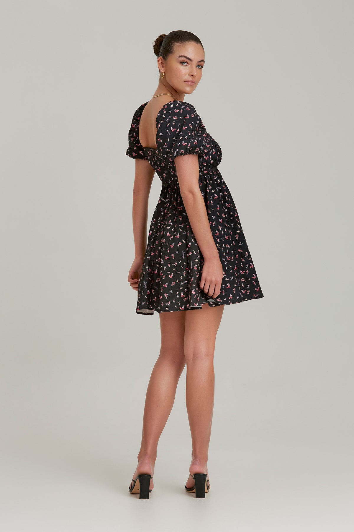 Finders - Zadie Mini Dress - Black Daisy