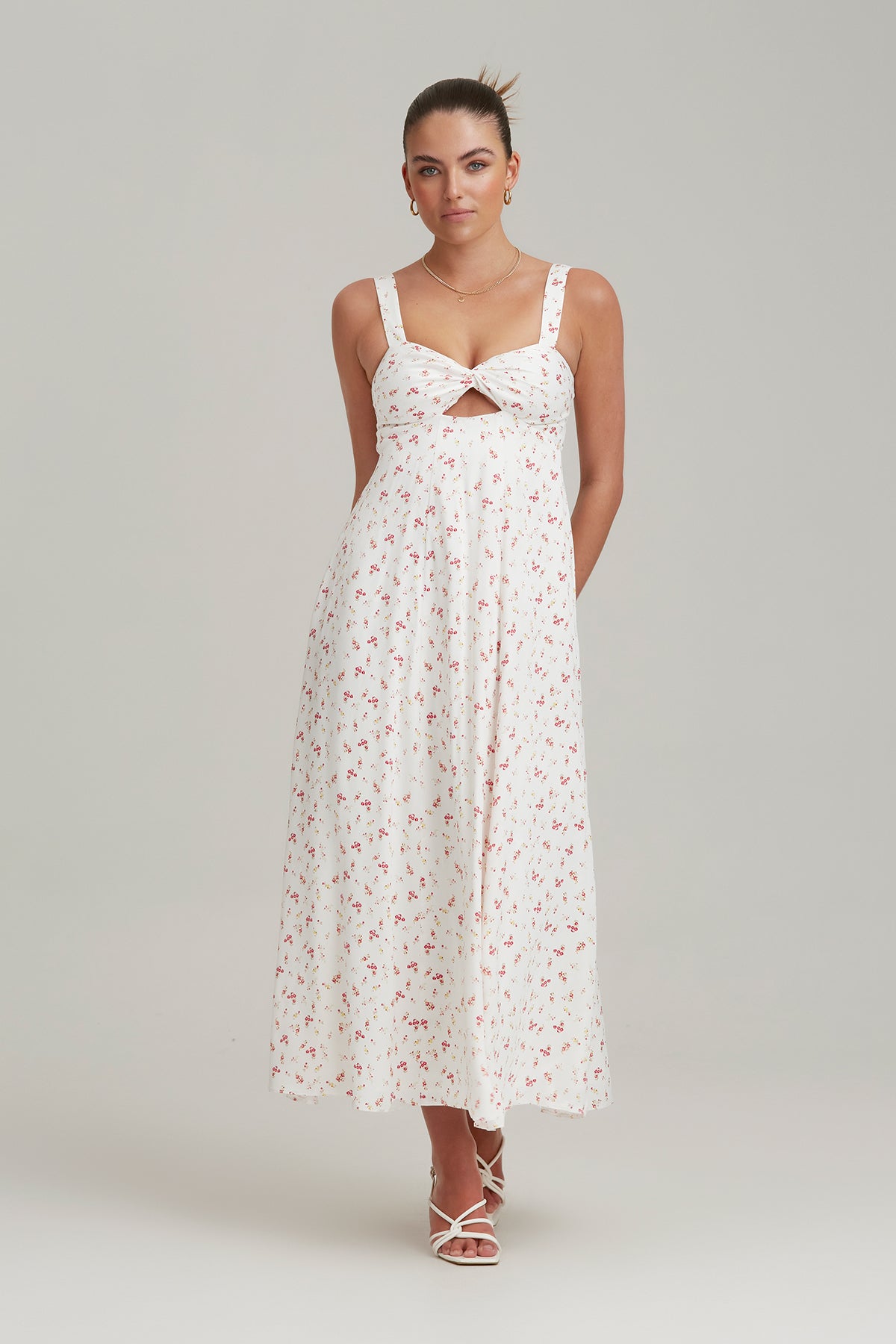 Finders - Zadie-Mavis Maxi Dress - White Daisy