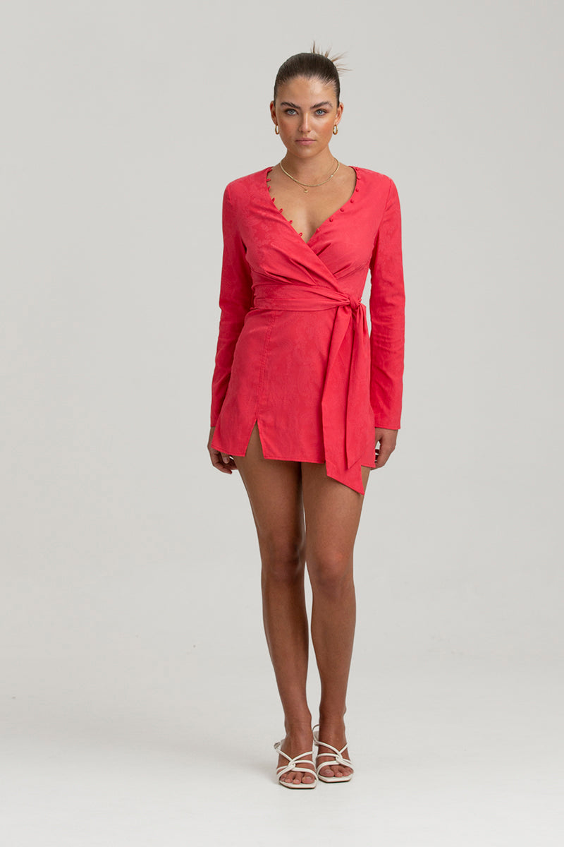 Finders - Adaline Mini Dress - Raspberry