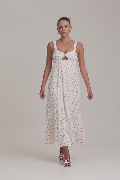 Finders - Zadie-Mavis Maxi Dress - White Daisy