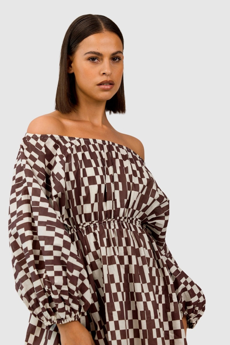 The Fifth Label - Revival Dress - Chocolate Check