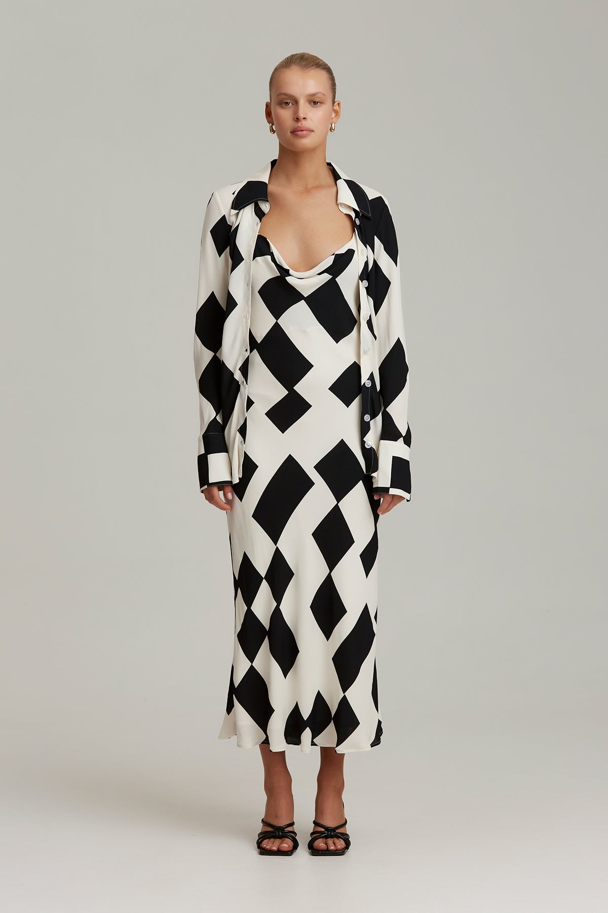 C/MEO Collective - Emergent Adore You Midi Dress - Interlude Print