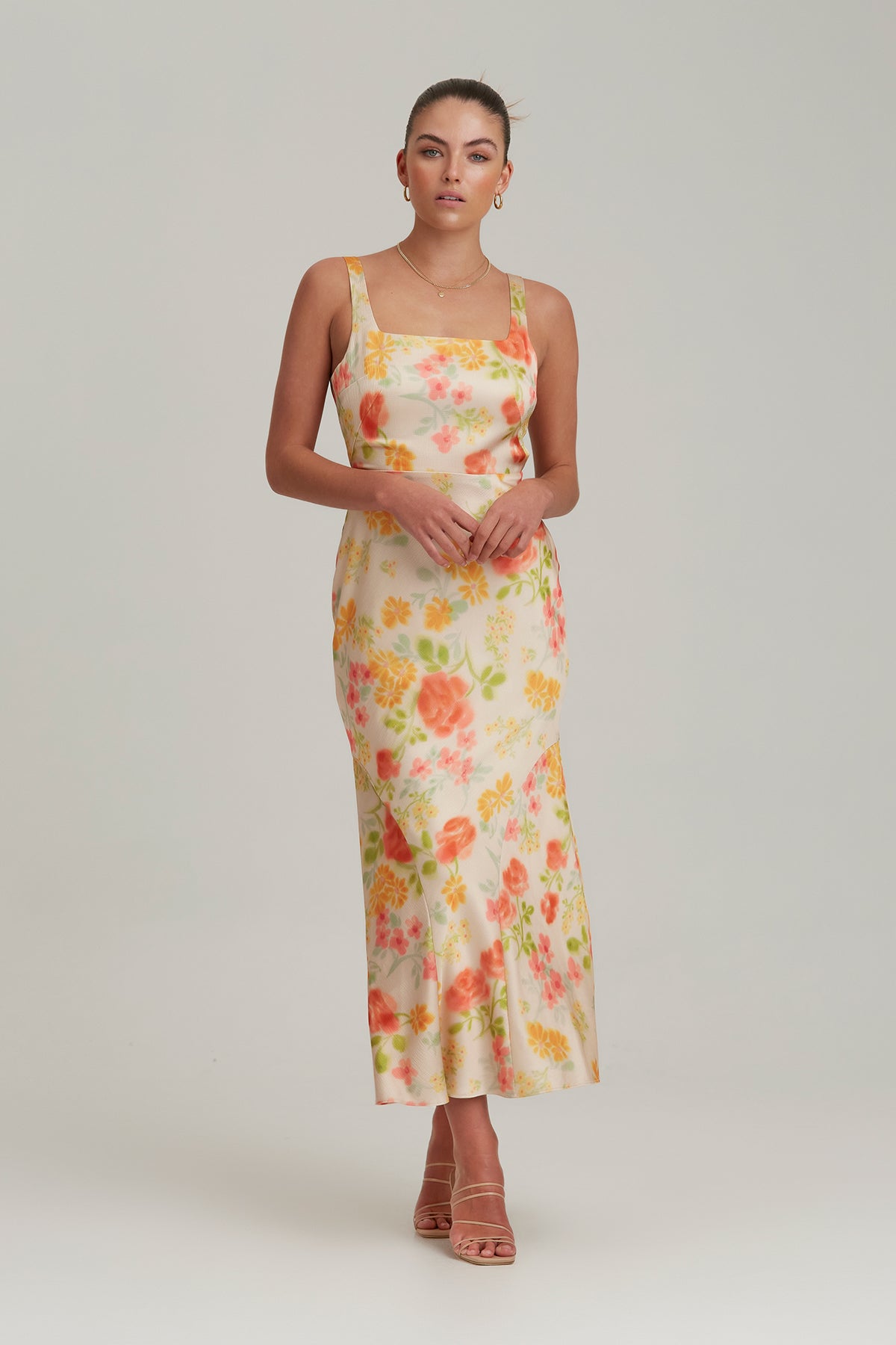 Finders - Brigita Midi Dress - Blurred Blossom