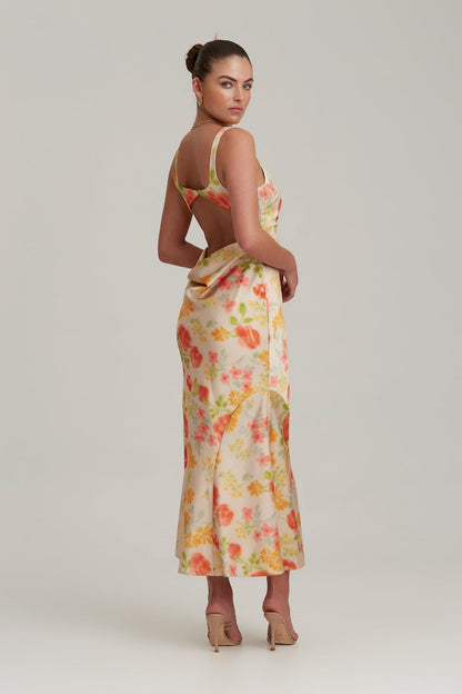 Finders - Brigita Midi Dress - Blurred Blossom