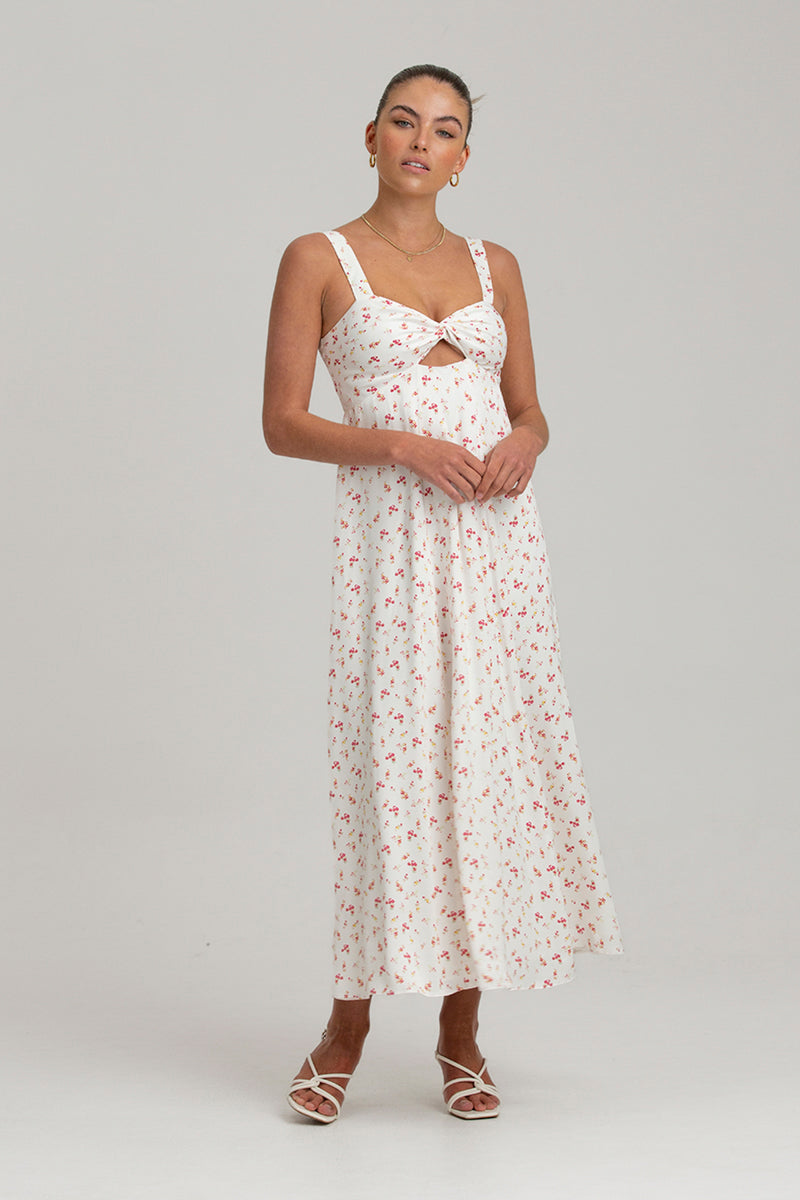 Finders - Zadie-Mavis Maxi Dress - White Daisy