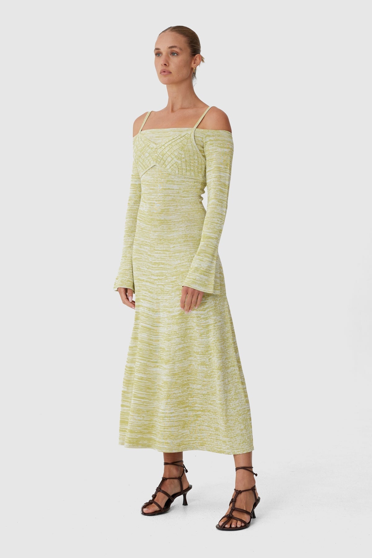 C/MEO Collective - Take Care Dress - Green Marle