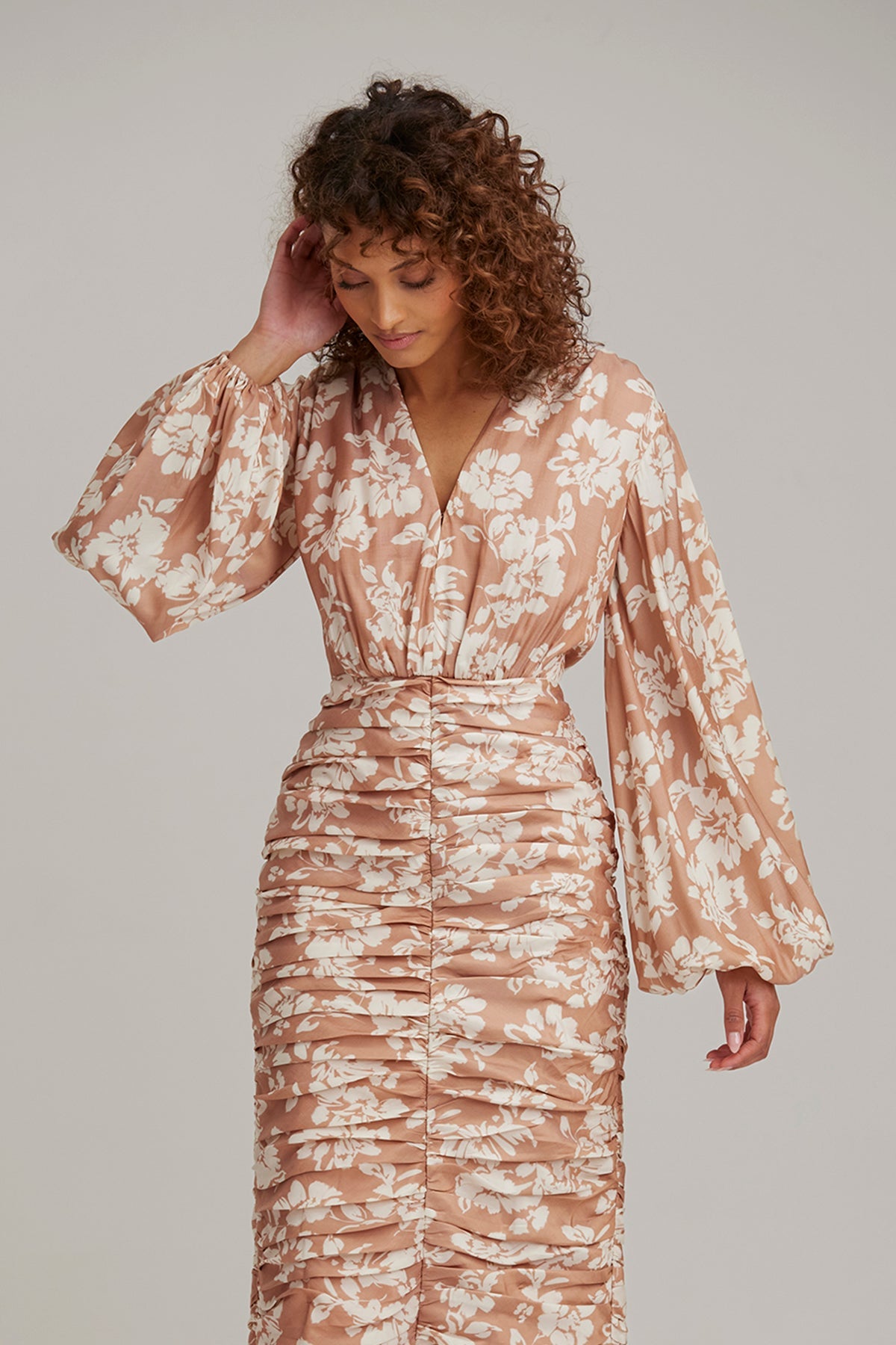 Keepsake - Rosa Ls Midi Dress - Floral Clay – BNKR US – Fashion Bunker US