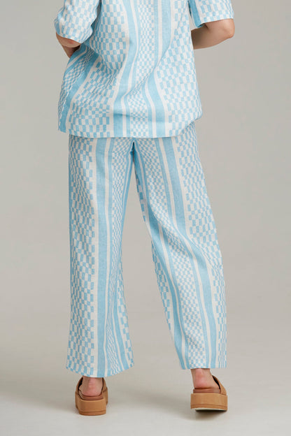 The Fifth Label - Vicinity Pant - Azure Check