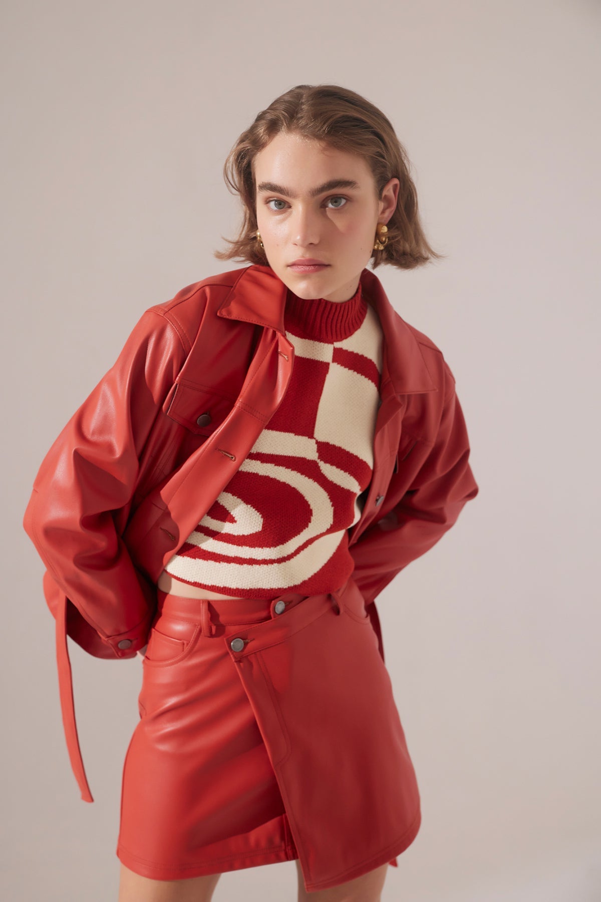 C/MEO Collective - Under Control Pu Skirt - Paprika